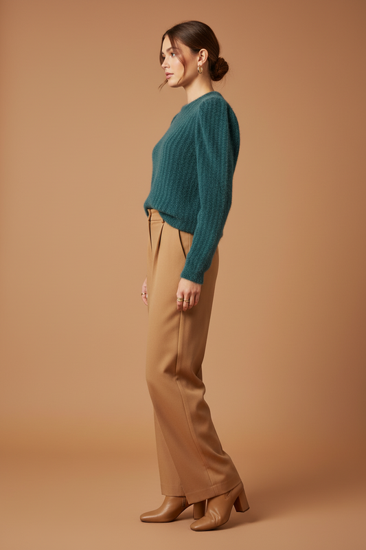 Teal Crewneck Pullover Sweater β Size XS
